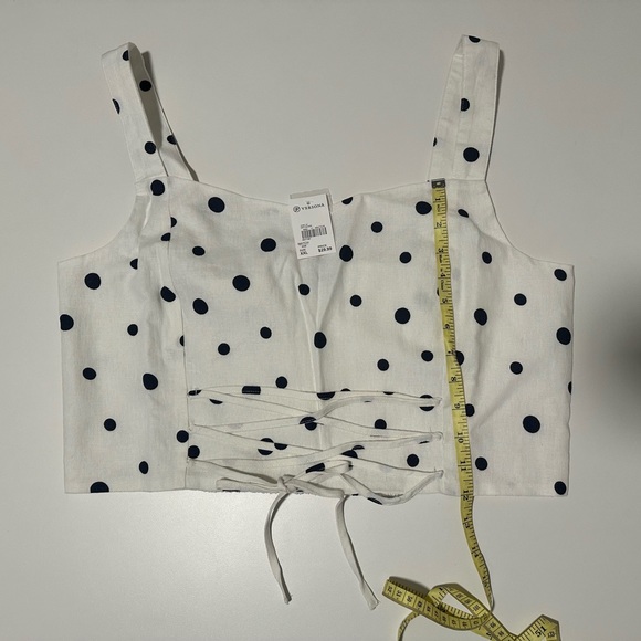 NWT Versona Too Cute Tank White with Dots Size XXL - Picture 8 of 13